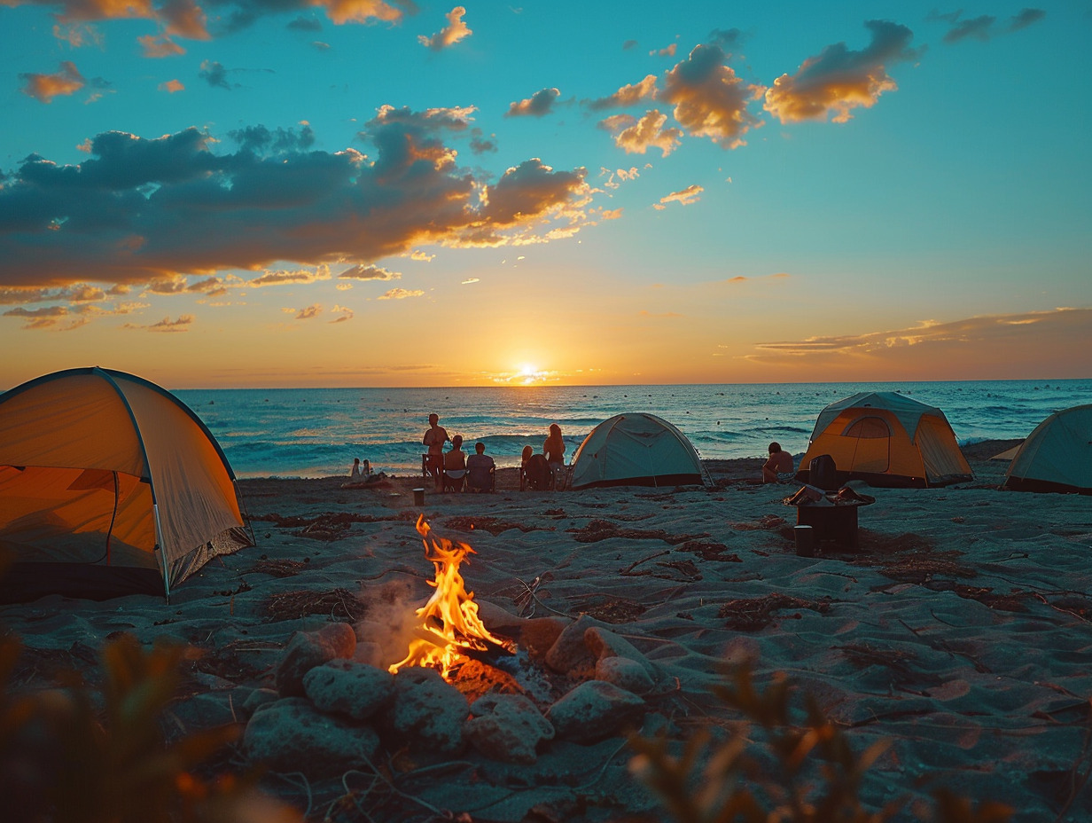 plage coucher de soleil