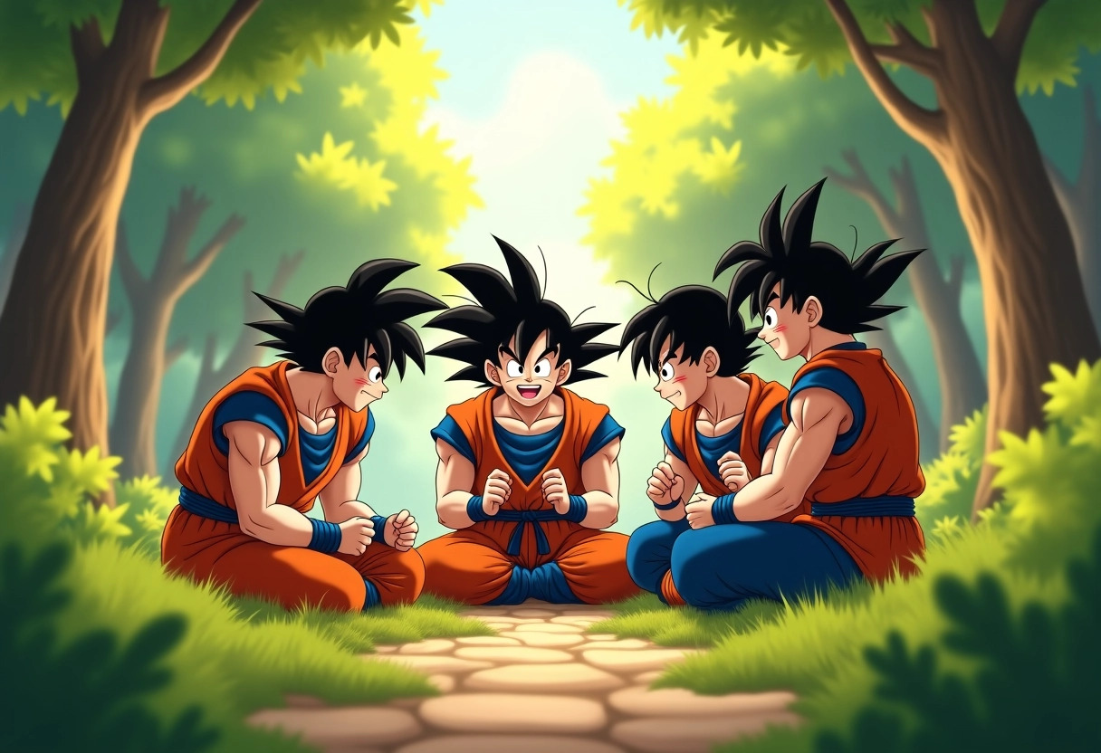 goku et ses alliés : dynamiques de groupe dans le manga -  manga  et  équipe